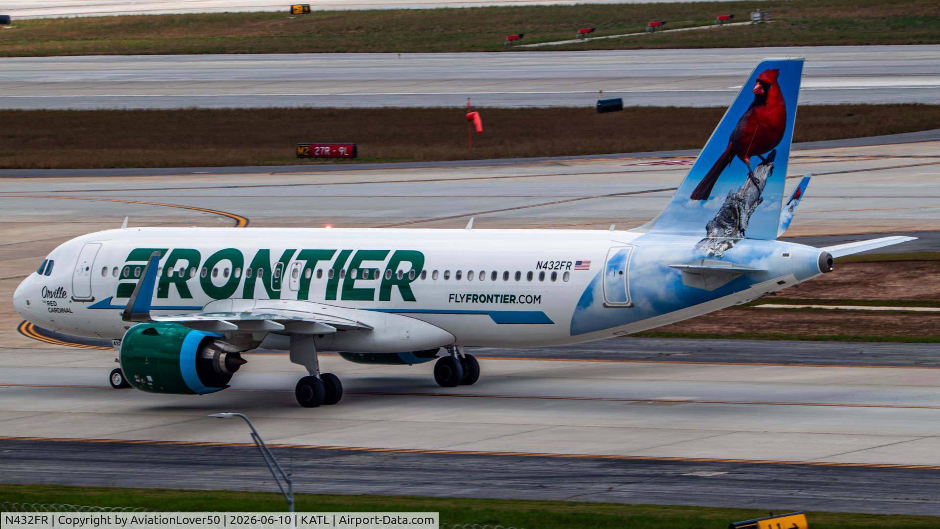 N432FR, 1999 Boeing 757-232, c/n 29911, Frontier Orville the Red Cardinal A320neo