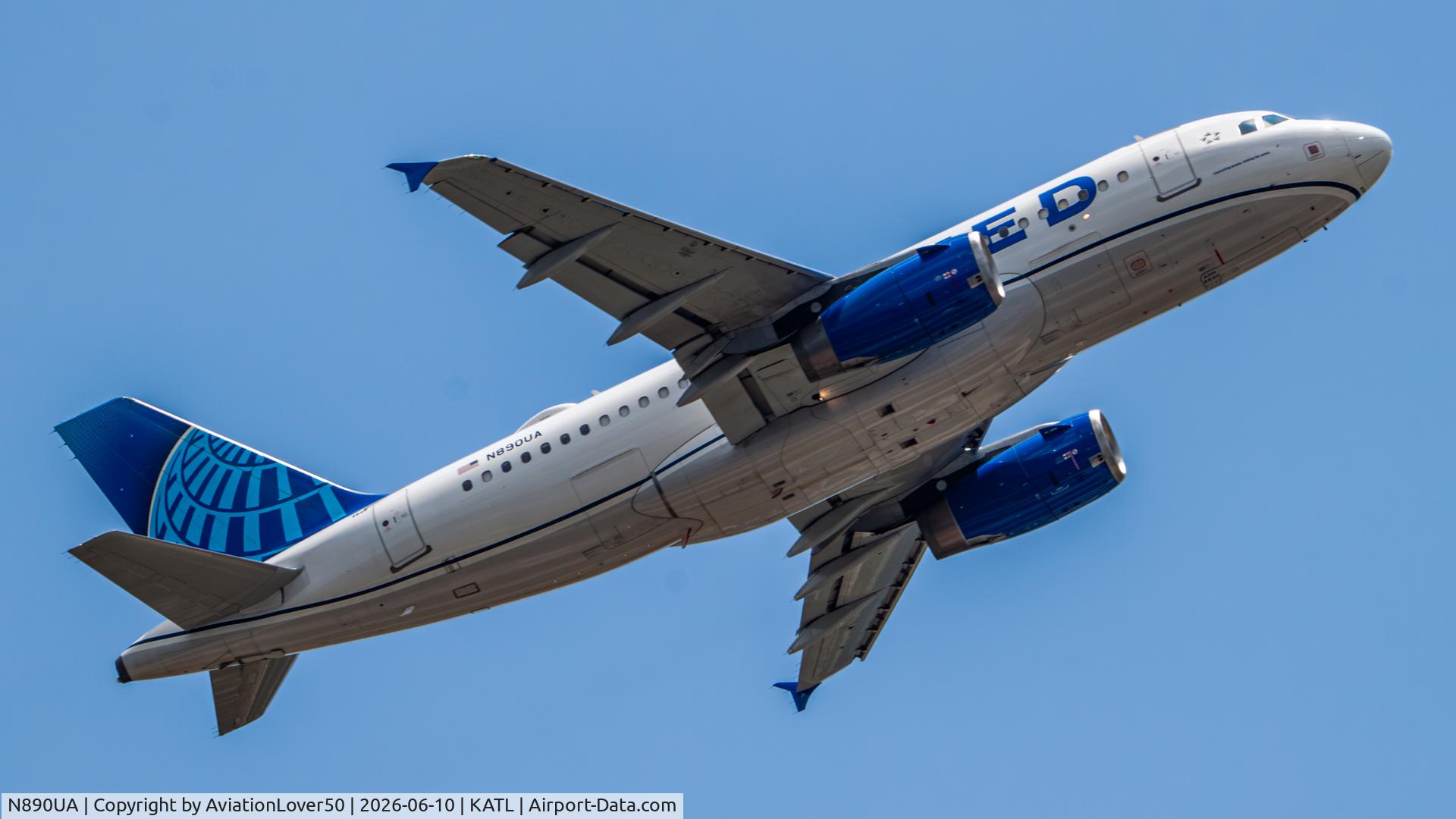 N890UA, 2006 Airbus A319-132, c/n 2815, United A319