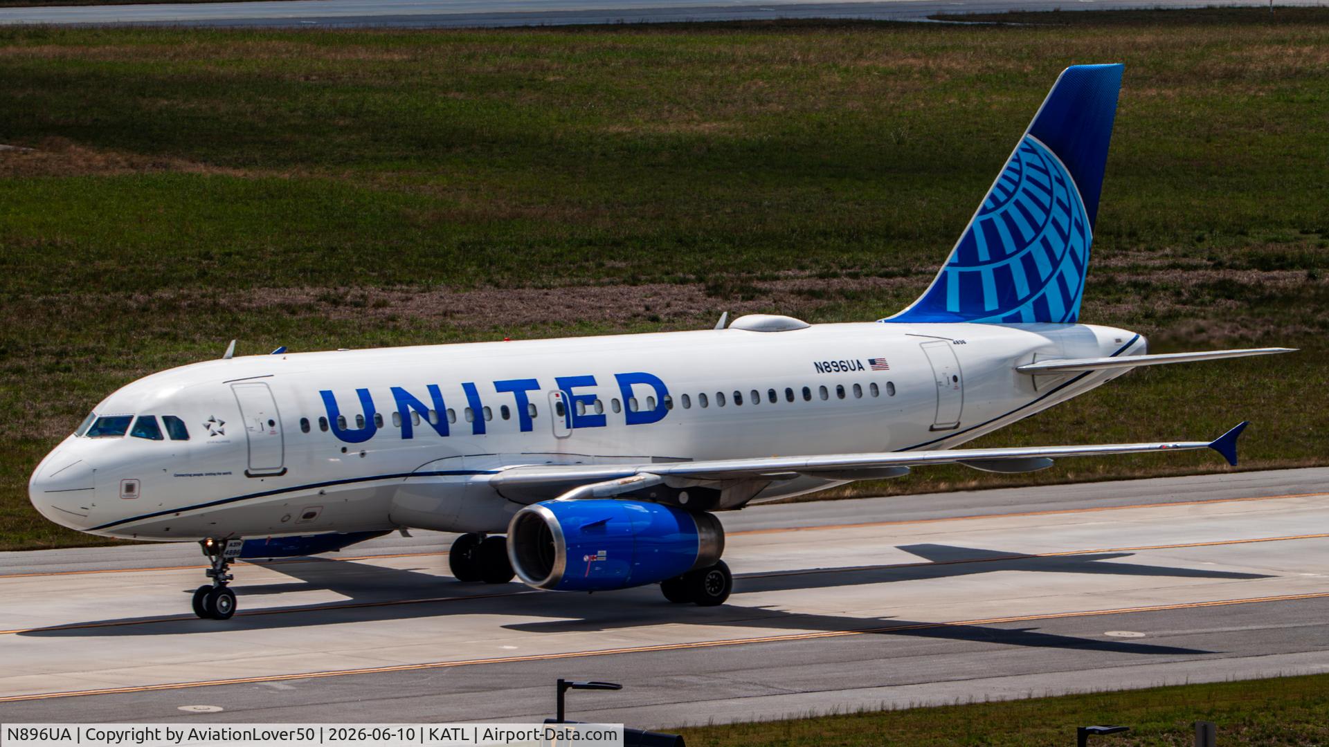 N896UA, 2007 Airbus A319-132, c/n 3144, United A319