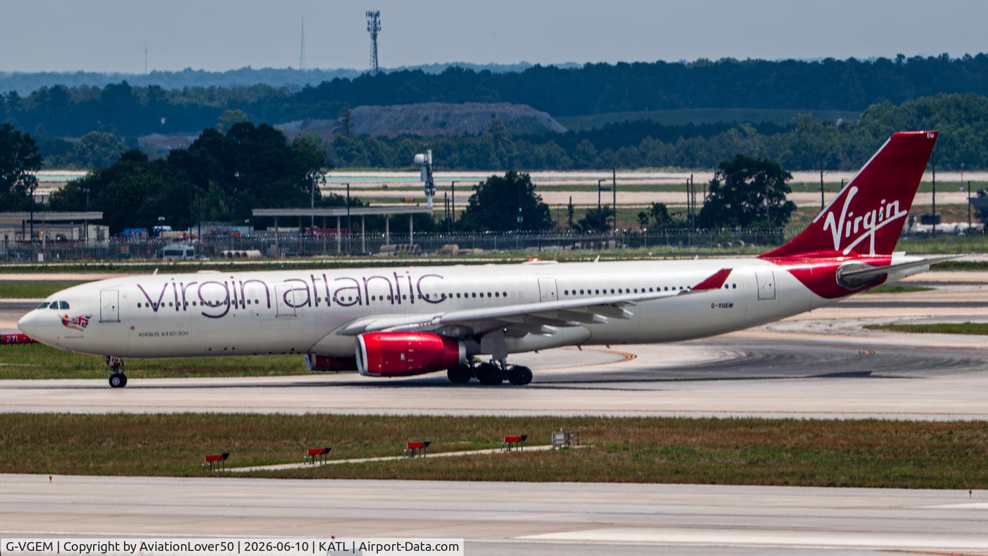 G-VGEM, 2011 Airbus A330-343X, c/n 1215, Virgin Atlantic A333