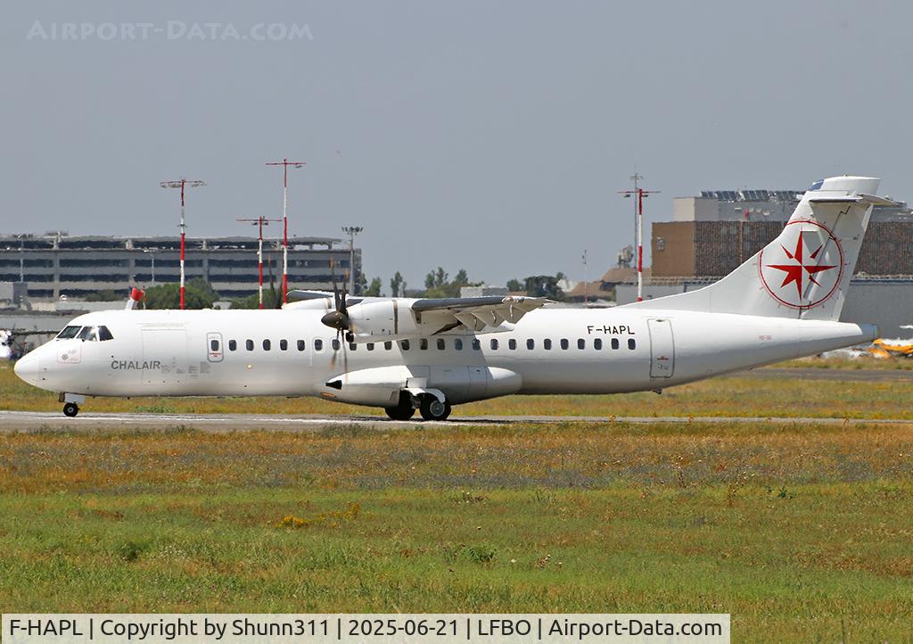 F-HAPL, 2000 ATR 72-212A, c/n 654, Lining up rwy 32R for departure...