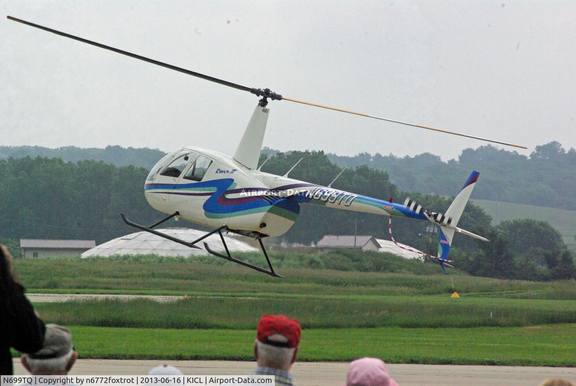 N699TQ, 2004 ROBINSON HELICOPTER CO R44 Raven II, c/n 10385, Giving rides at the EAA 1533 Chapter Fly In