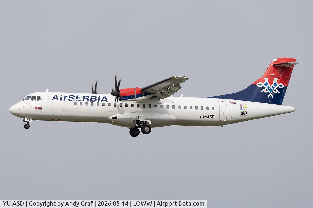 YU-ASD, 2012 Boeing 737-86N, c/n 38027 l/n 4030, Air Serbia ATR72