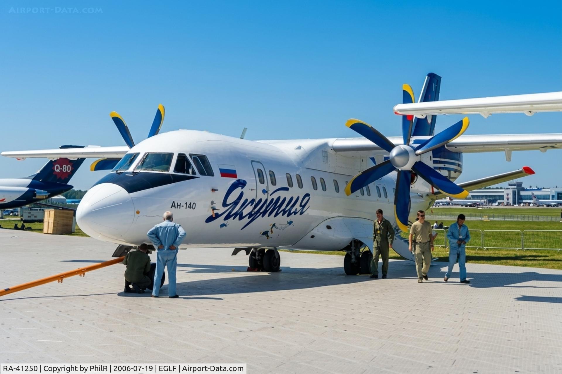 RA-41250, 2003 Antonov An-140, c/n 05A001, 41250 2003 An-140-100 Yakutia Airlines FAB
