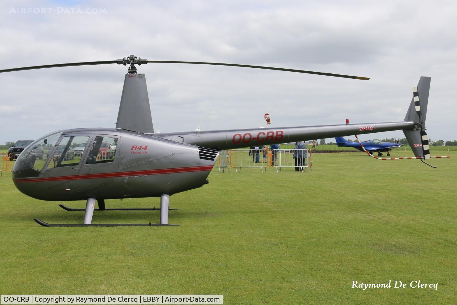 OO-CRB, 2007 Robinson R44 Raven II, c/n 11870, At Baisy-Thy on 2026-06-07.