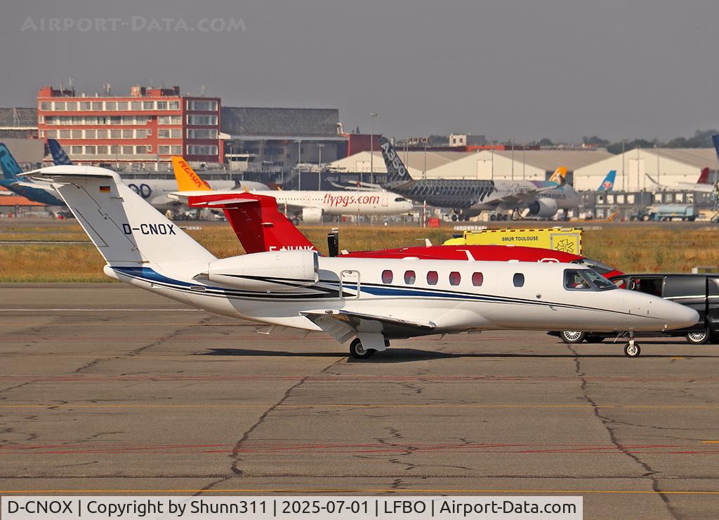 D-CNOX, 2015 Cessna 525C CitationJet CJ4, c/n 525C-0174, Parked at the General Aviation area...