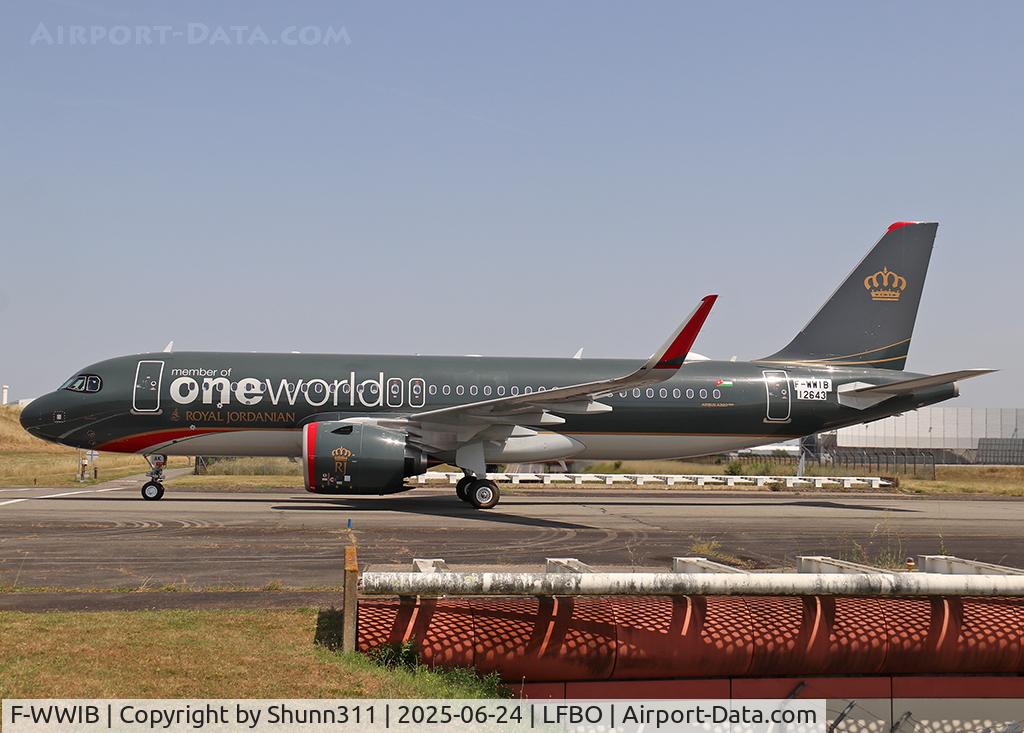F-WWIB, 2025 Airbus A320-271N, c/n 12643, C/n 12643 - To be JY-RAK