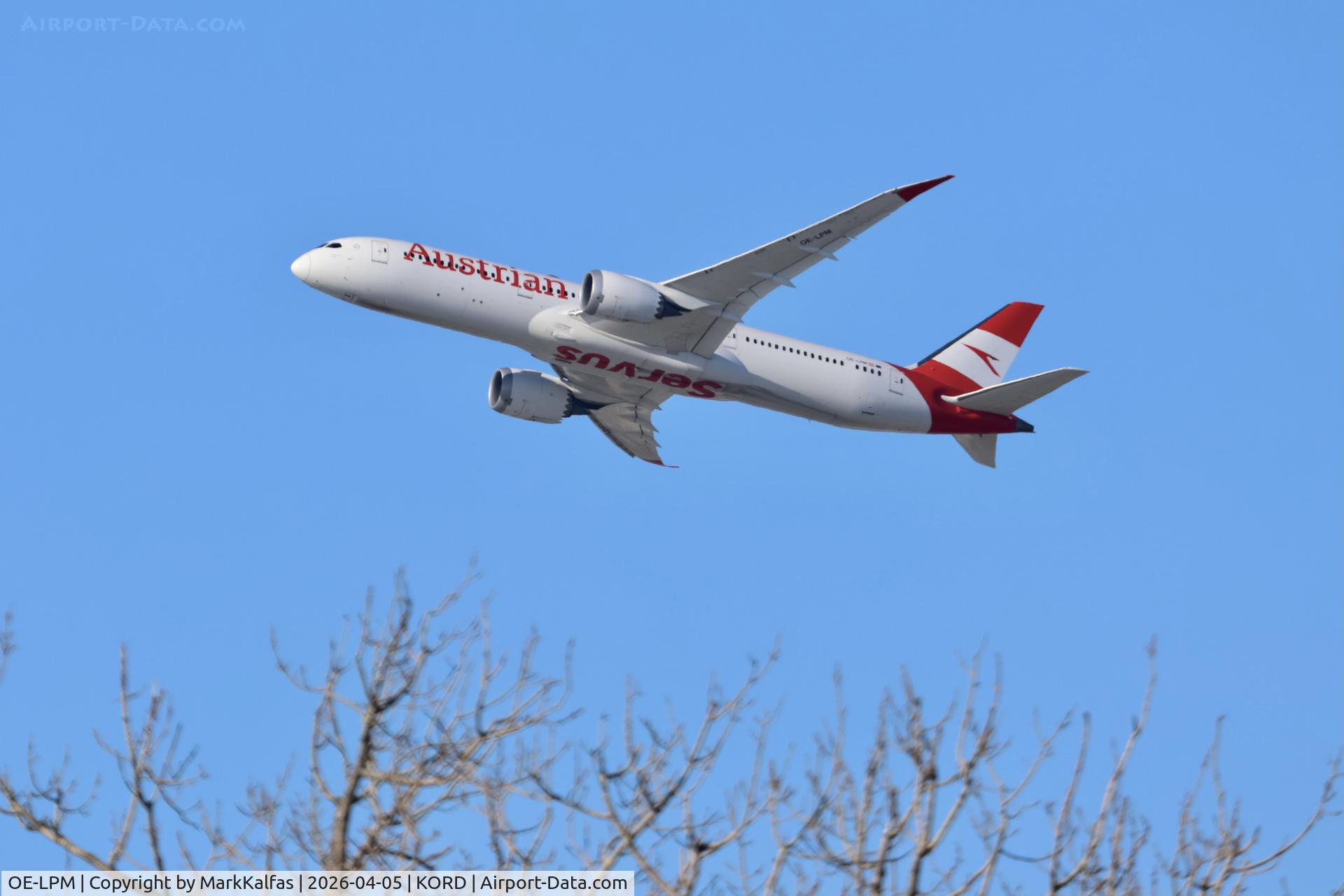 OE-LPM, 2019 Boeing 787-9 Dreamliner, c/n 62736, B789 AUSTRIAN Boeing 787-9 Dreamliner OE-LPM departing 28R KORD