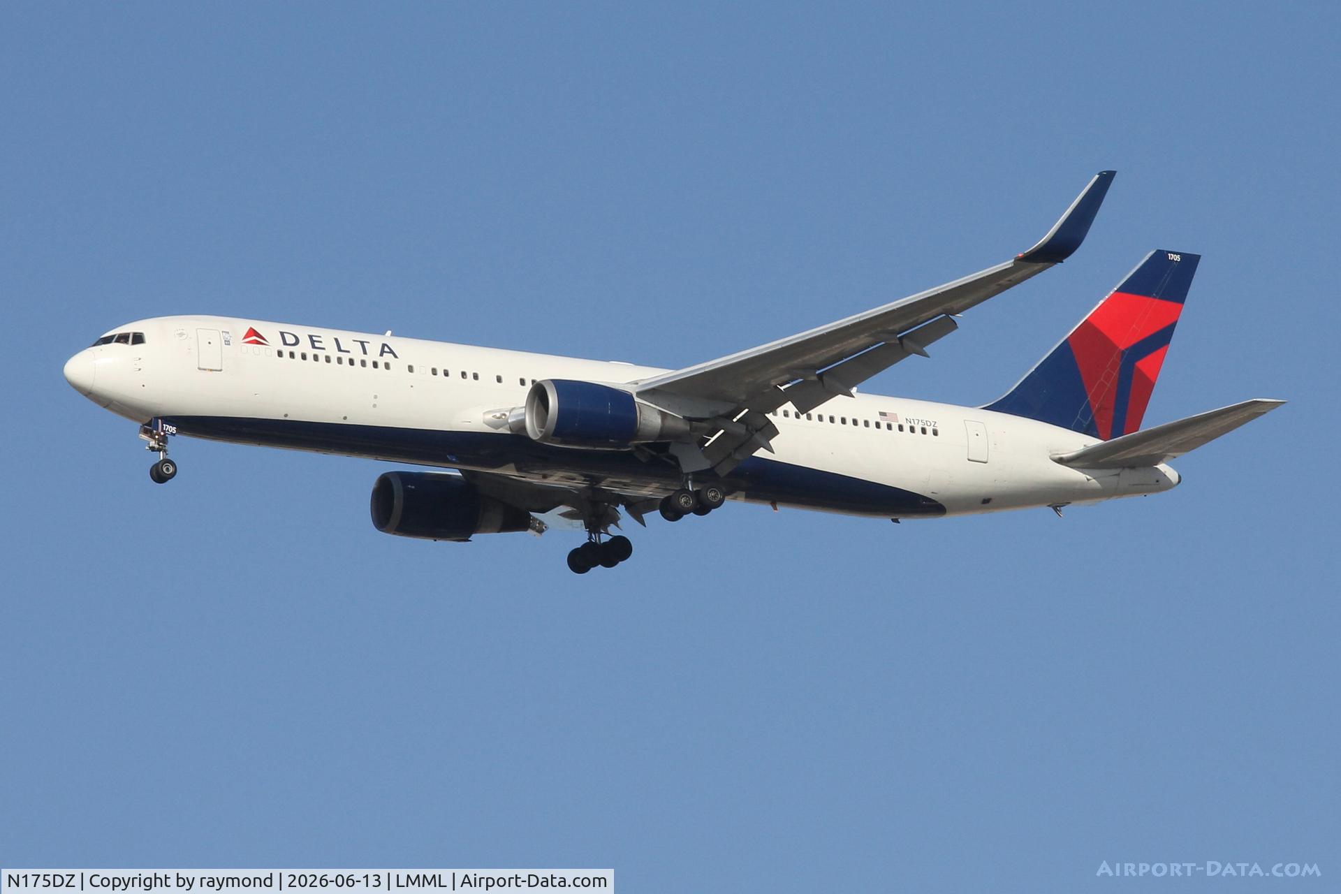 N175DZ, 1999 Boeing 767-332, c/n 29696, Boeing 767-332 reg N175DZ of Delta Air Lines landing in Malta on RW13 coming direct from JFK.