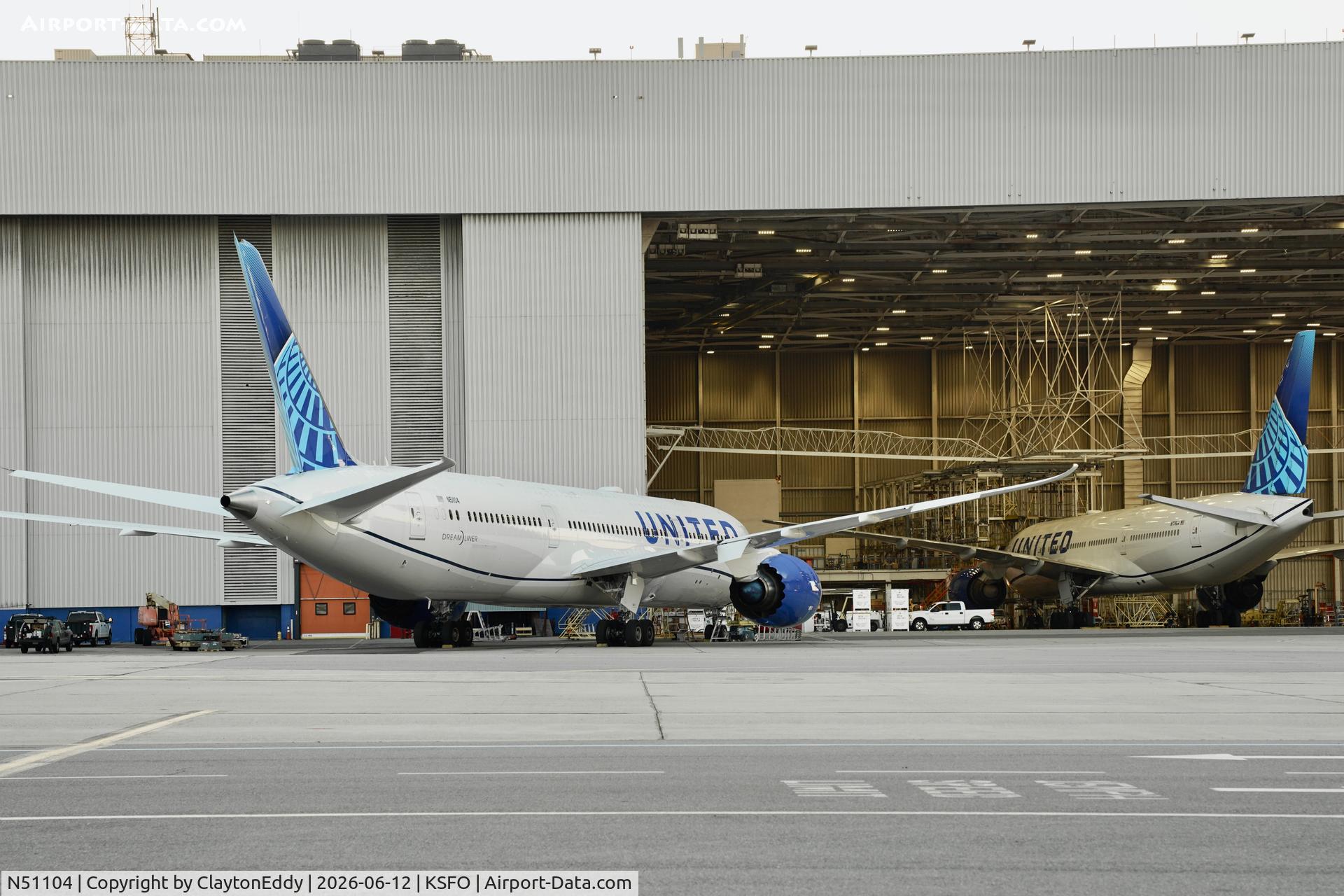 N51104, 2026 Boeing 787-9 Dreamliner Dreamliner, c/n 68650 l/n 1285, SFO 2026. 