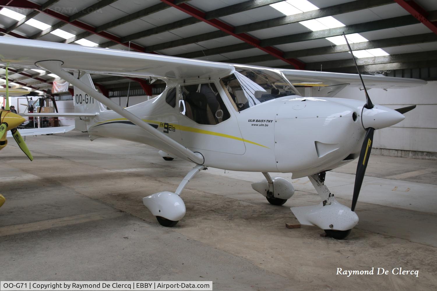 OO-G71, 2010 B & F Technik FK-9 Mark IV, c/n 423, At ULM Baisy-Thy on 2026-06-07.