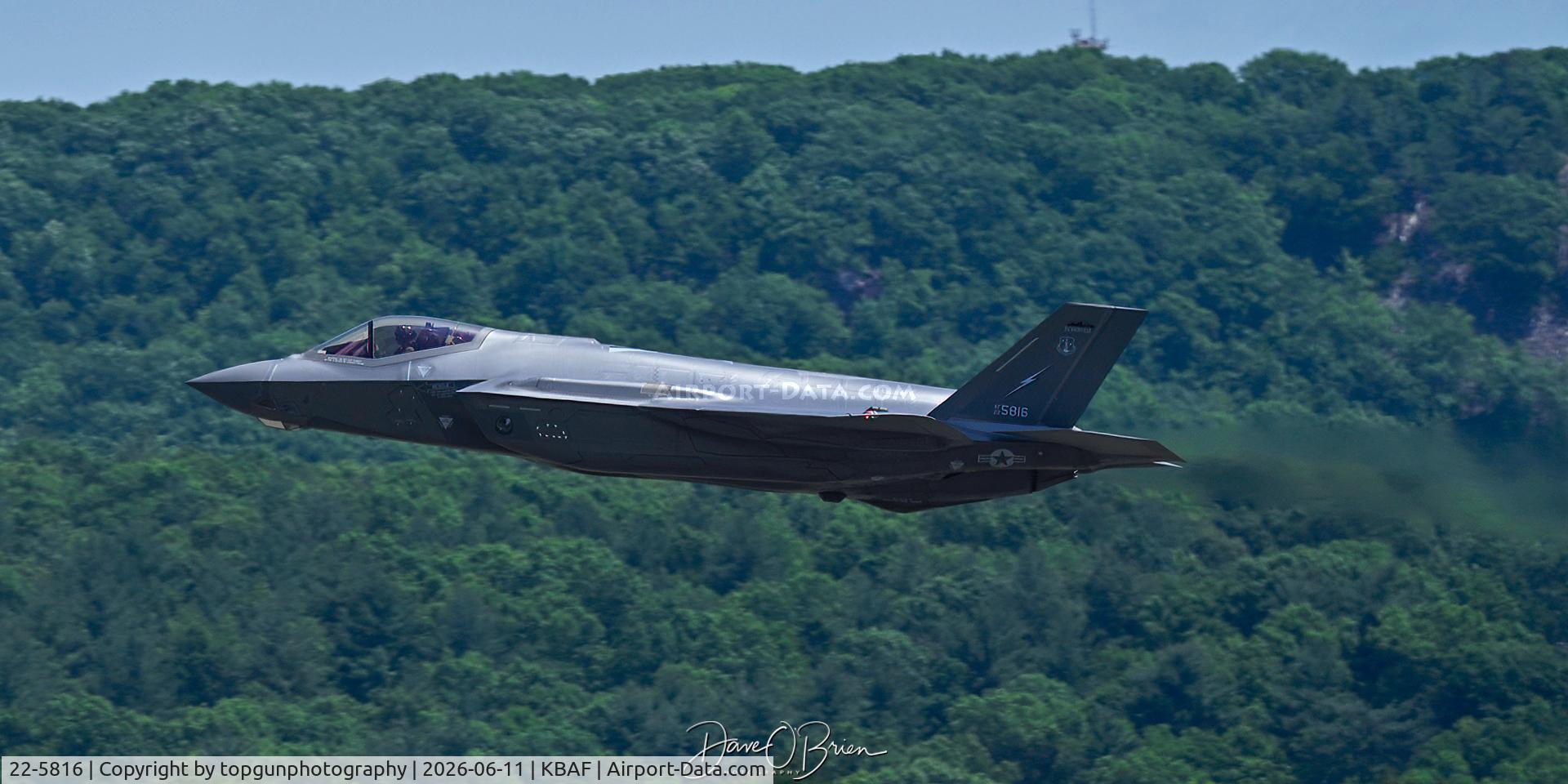 22-5816, 2023 Lockheed Martin F-35A Lightning II, c/n 22-5816 l/n AF-479, F-35A from the FL ANG's 159th FS arriving at the 104th FW so they can train with the aircraft they'll be receiving in a few months.
