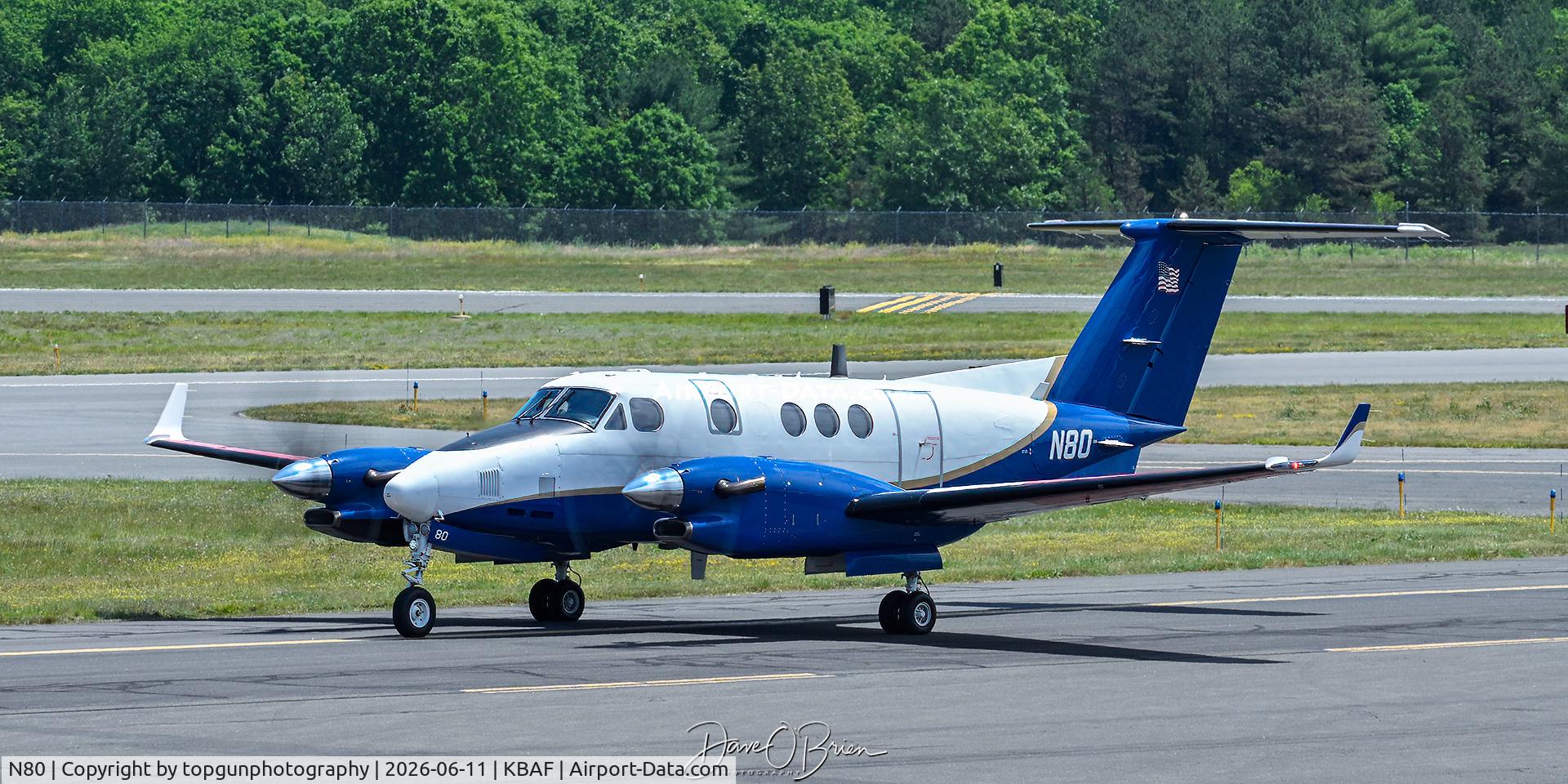 N80, 1988 Beech 300 Super King Air, c/n FF-15, FLIGHTCHECK80