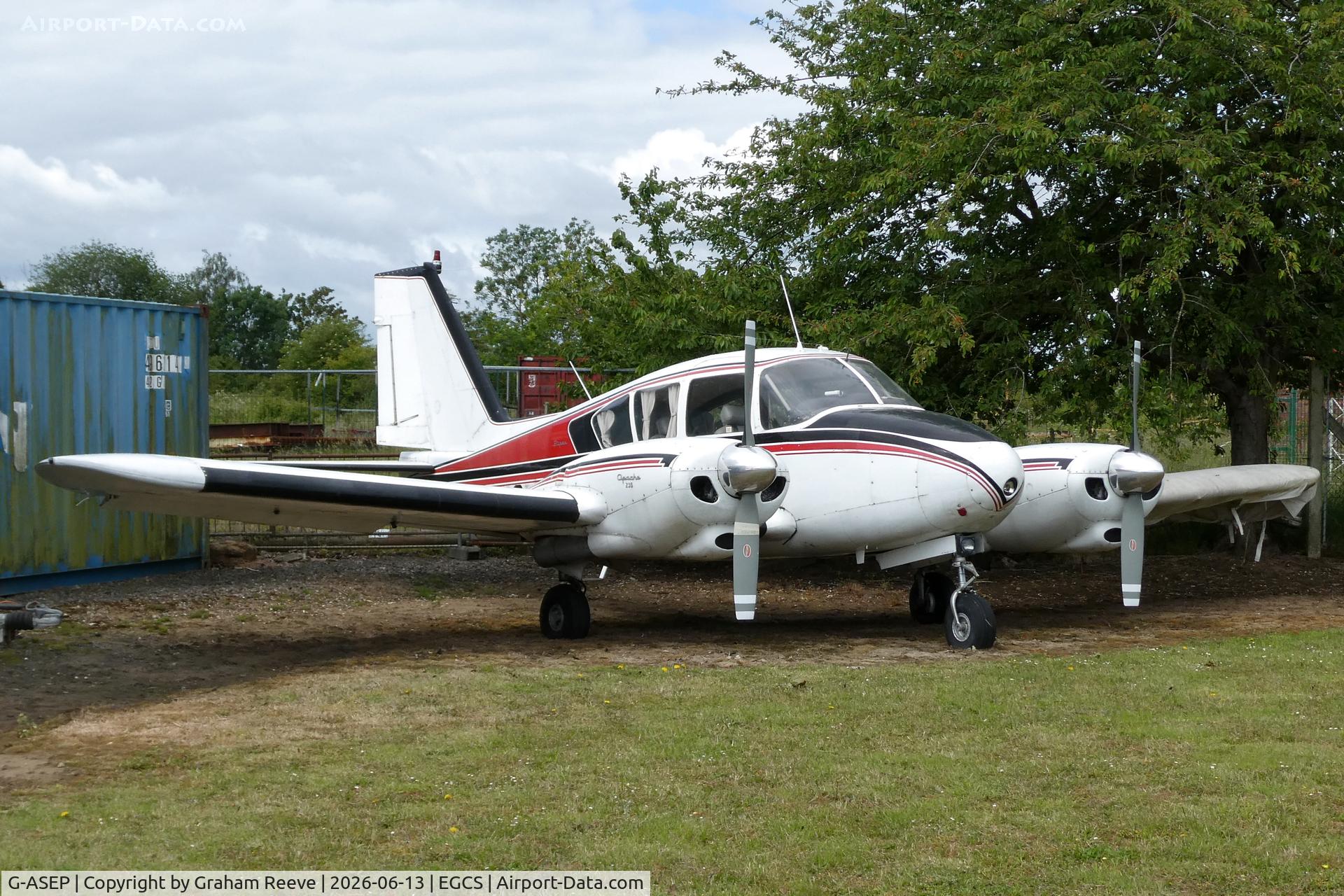 G-ASEP, 1963 Piper PA-23-235 Apache, c/n 27-541, Parked at Sturgate.