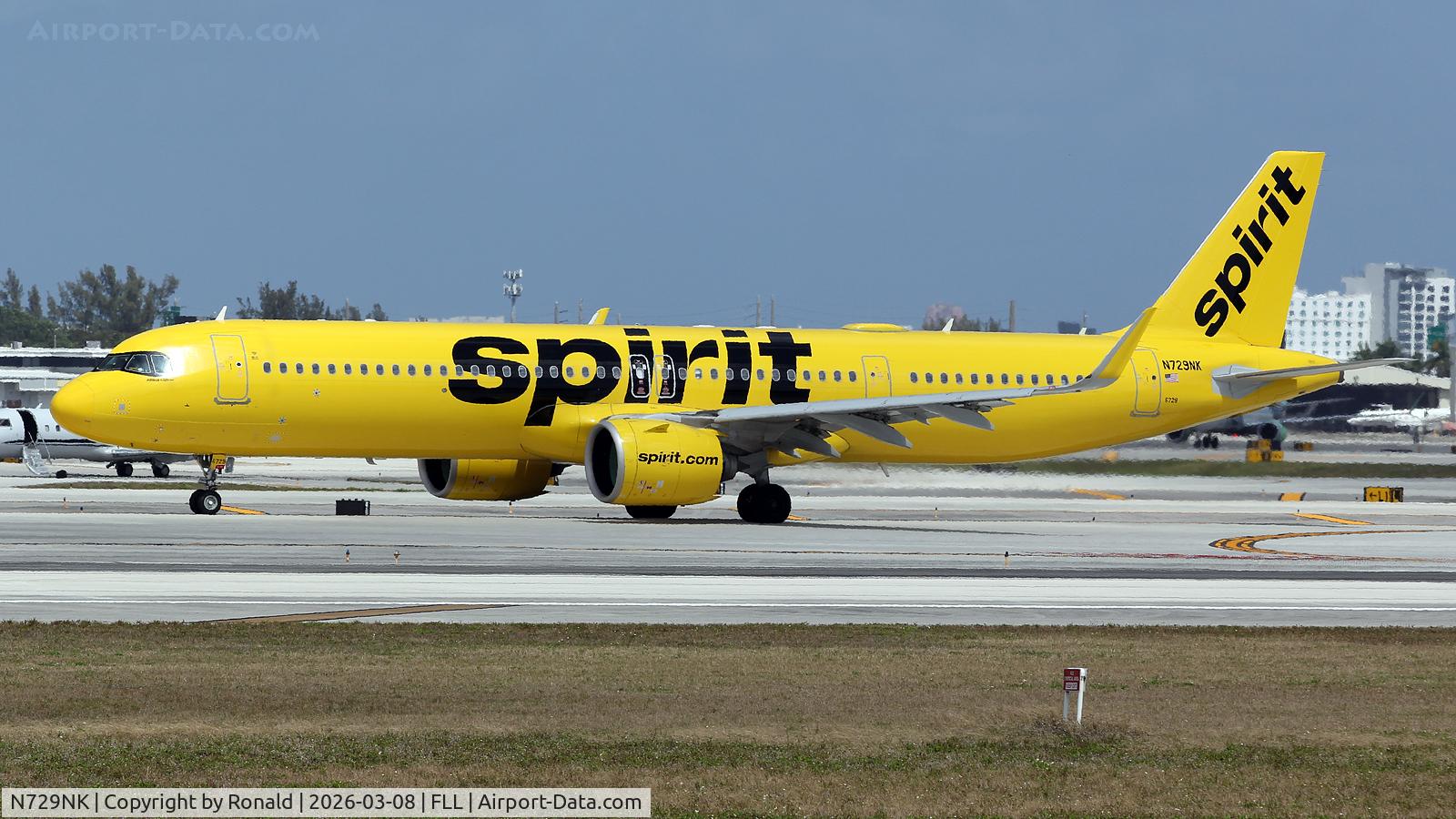 N729NK, 2024 Airbus A321-271NX, c/n 11908, at fll