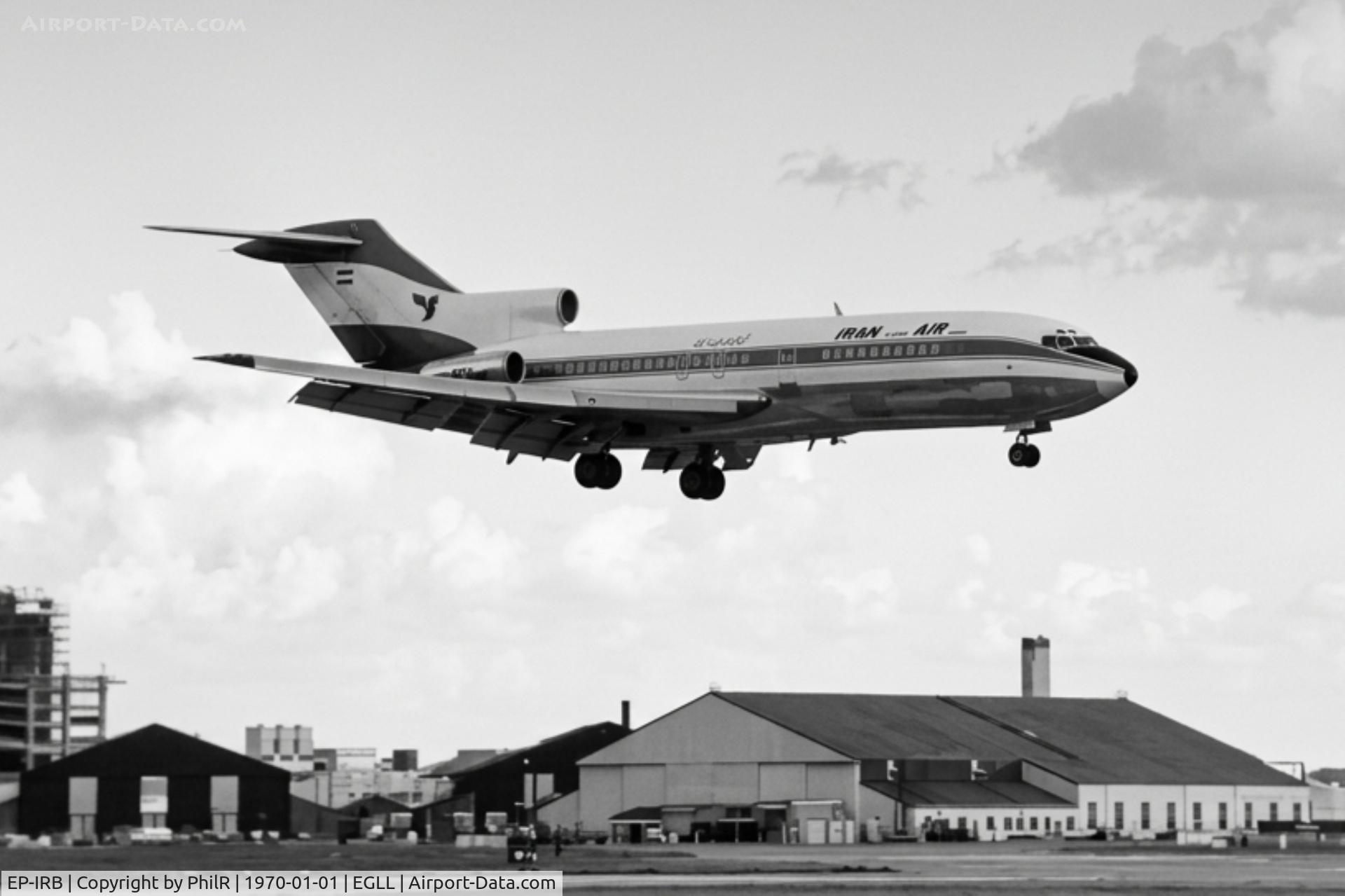 EP-IRB, 1966 Boeing 727-086, c/n 19172 l/n 323, EP-IRB 1965 B727-100 Iran Air LHR 