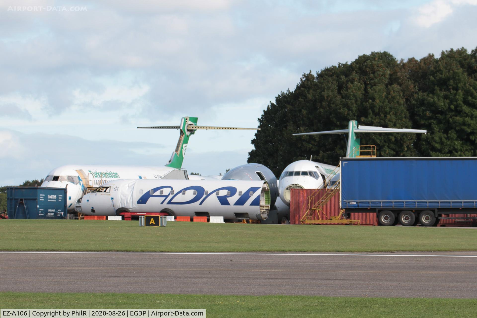 EZ-A106, 2005 Boeing 717-22K, c/n 55186 l/n 5146, EZ-A106 & A107 2005 Boeing 717-200s Turkmenitsan Airlines Kemble