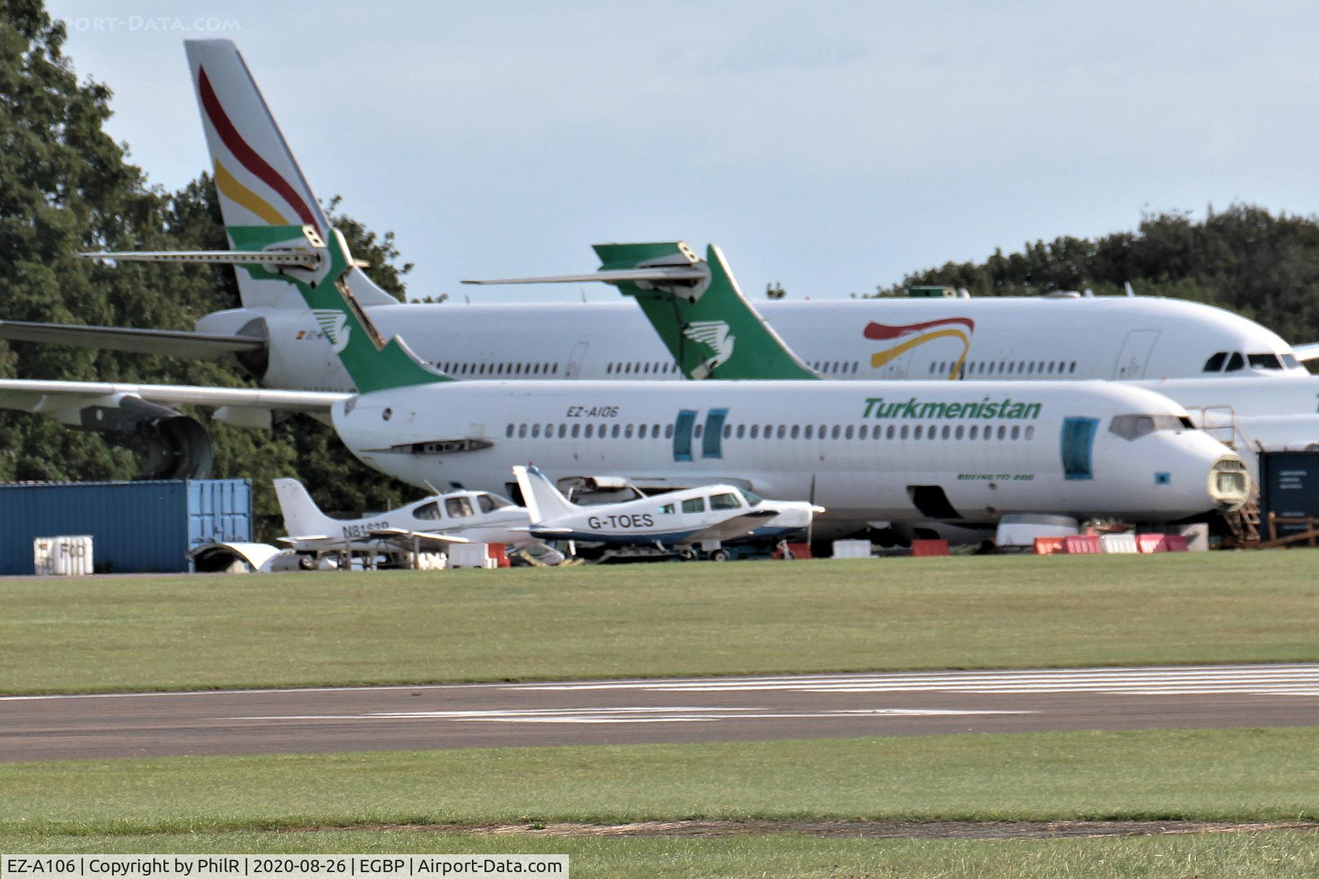 EZ-A106, 2005 Boeing 717-22K, c/n 55186 l/n 5146, EZ-A106 2005 Boeing 717-200 Turkmenistan Airlines Kemble
