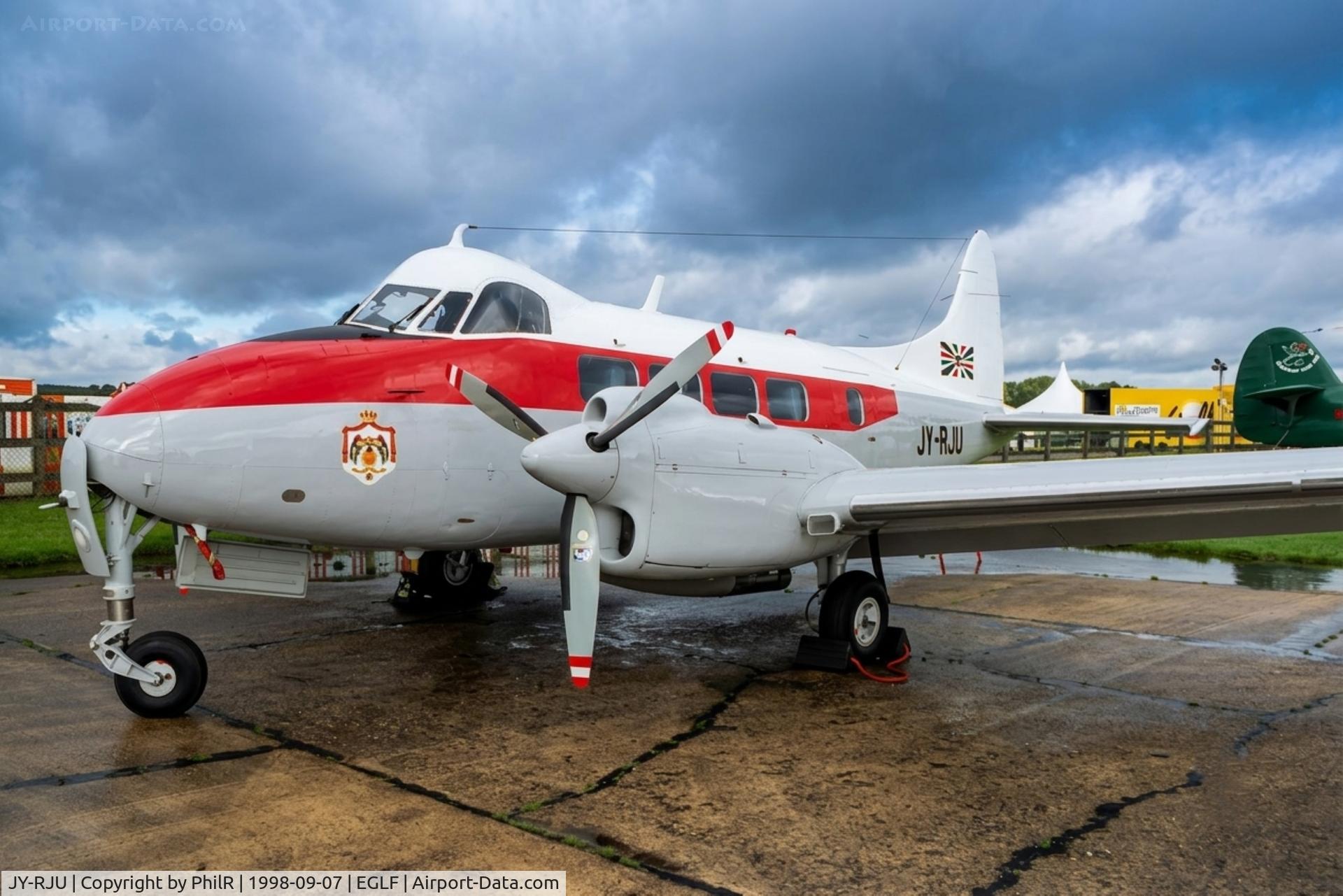 JY-RJU, De Havilland DH-104 Dove 7, c/n 04540, JY-RJU 1964 DH104 Dove 7 Royal Jordanian Air Force SBAC
