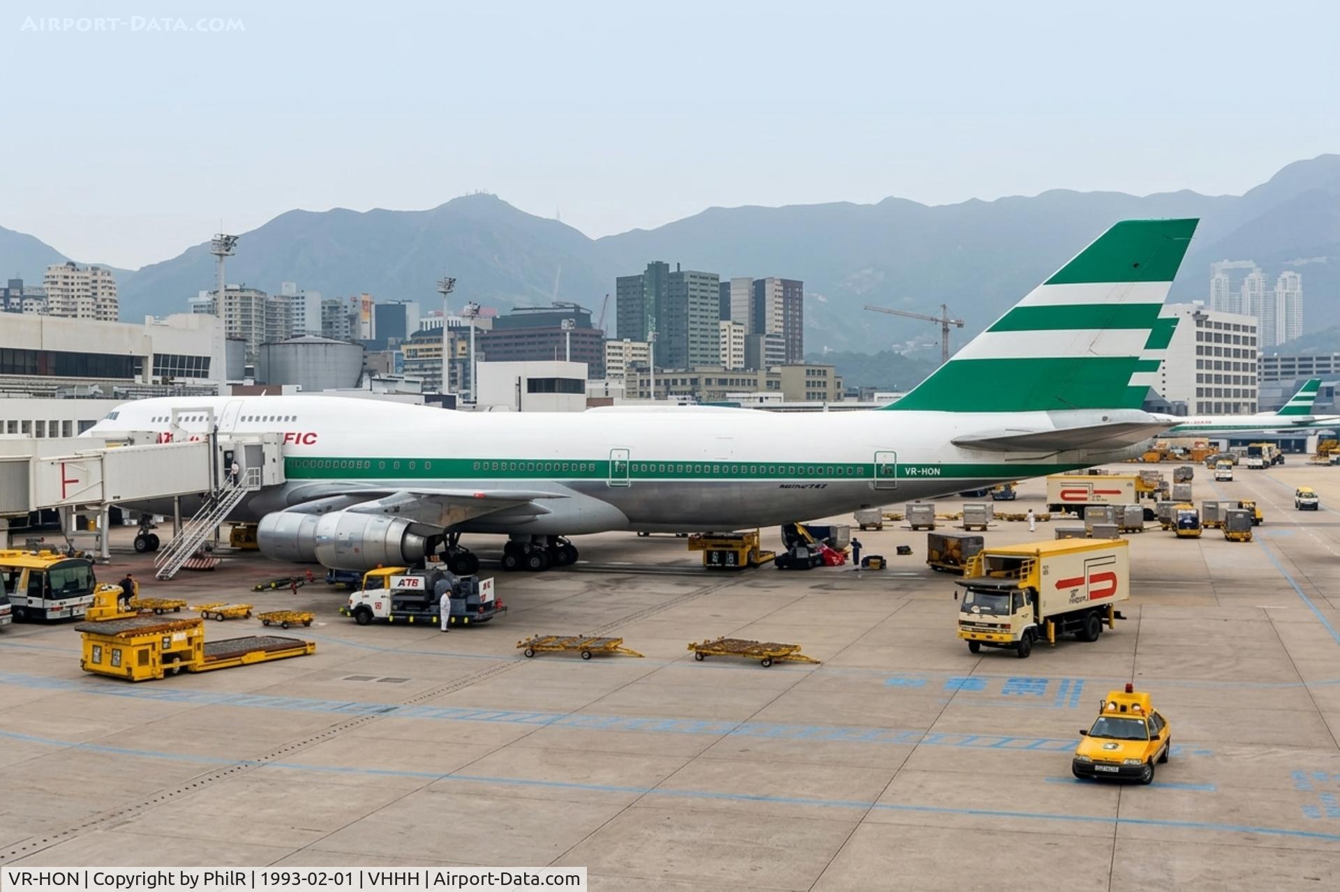 VR-HON, 1988 Boeing 747-367, c/n 24215 l/n 709, VR-HON 1988 B747-300 Cathay Pacific HKG
