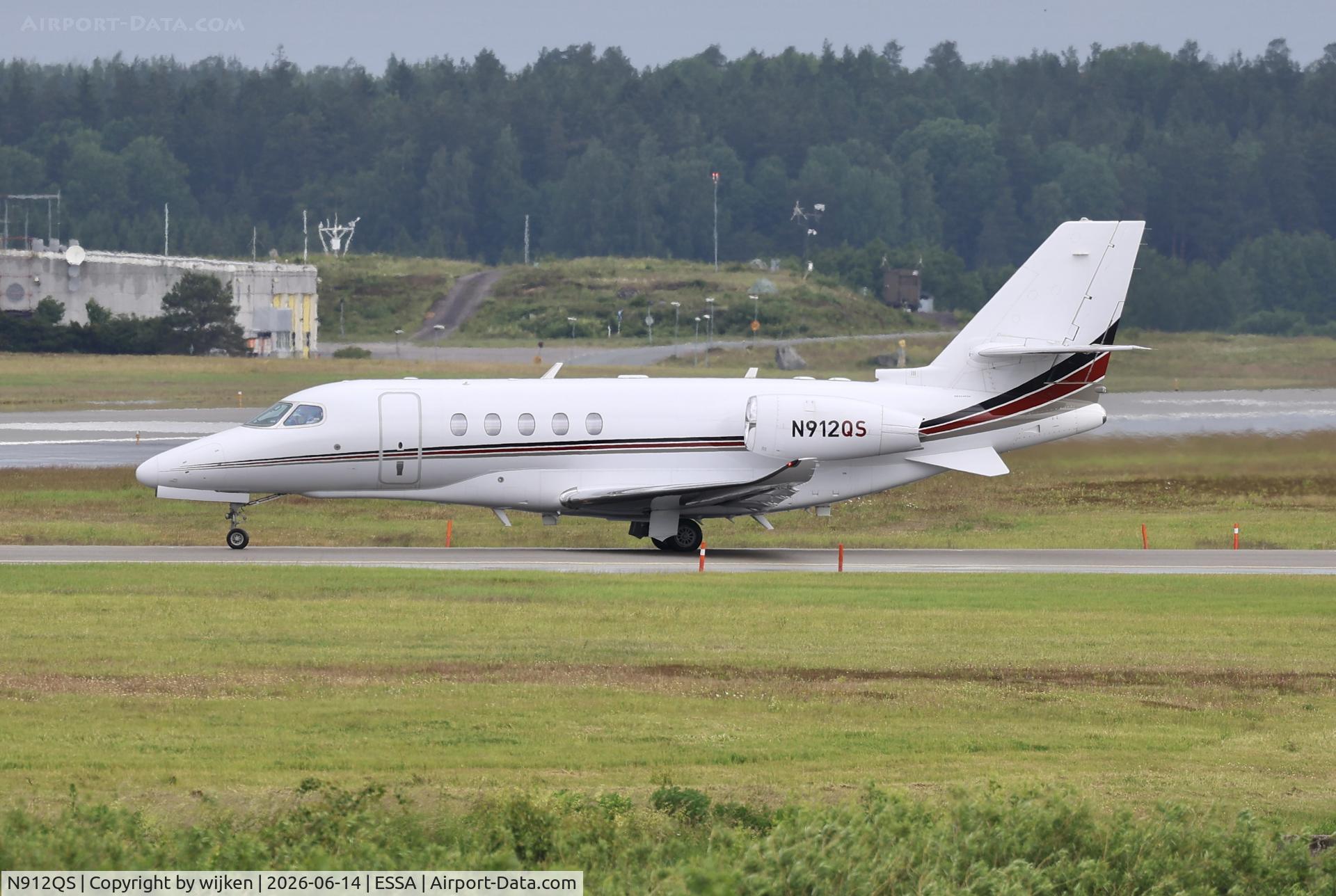 N912QS, 1997 Cessna 750 Citation X, c/n 750-0012, Rwy 01L
