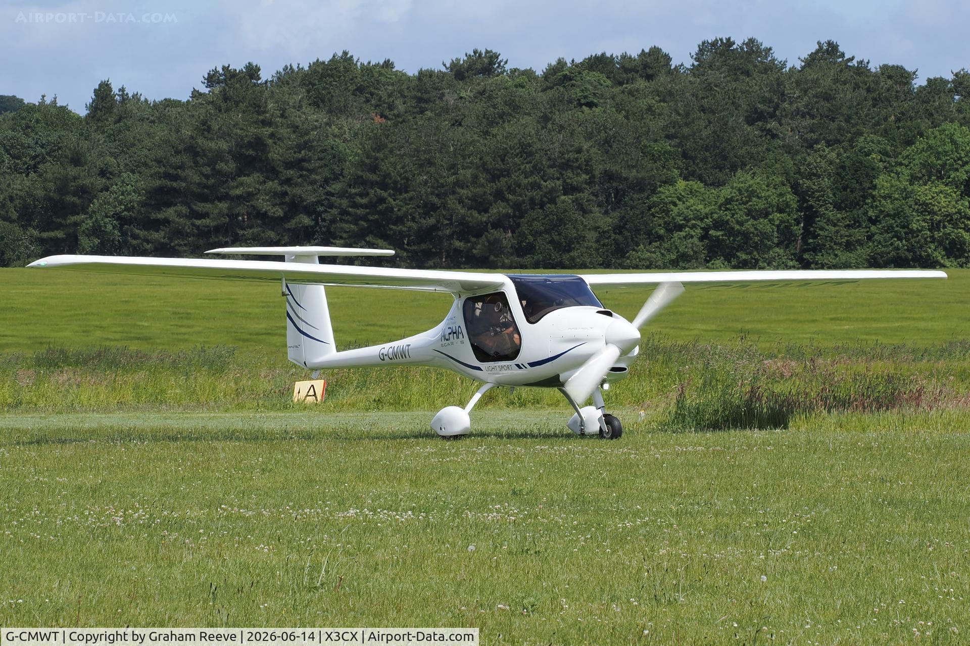 G-CMWT, 2024 Pipistrel D.O.O. Alpha BCAR-S 164A, c/n AT164A0011, Just landed at Northrepps.