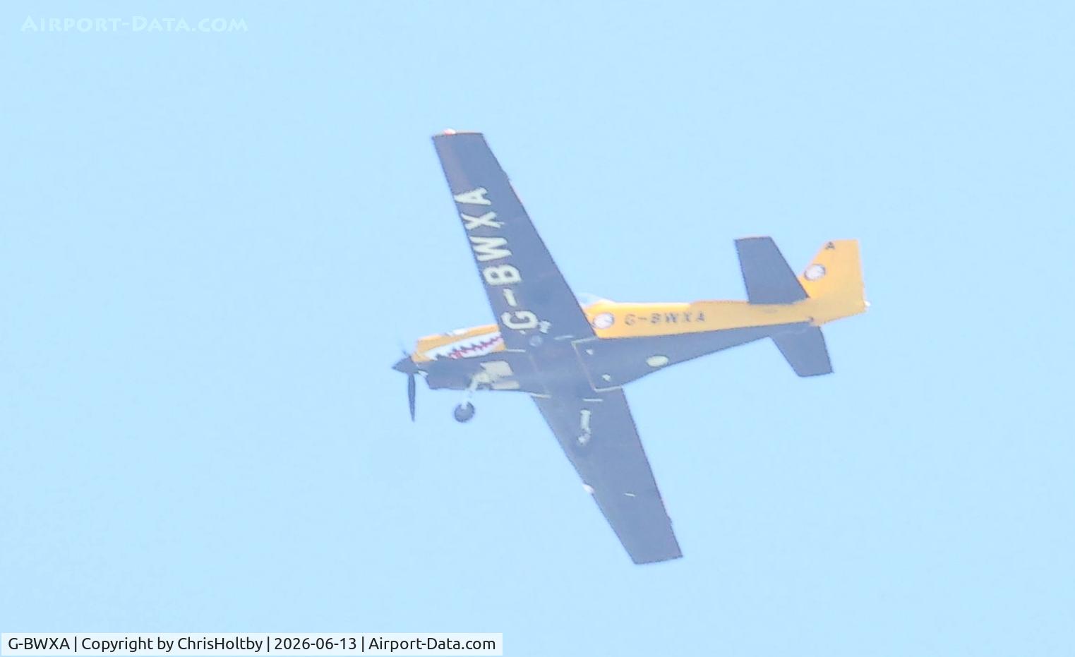 G-BWXA, 1996 Slingsby T-67M-260 Firefly, c/n 2236, Over Climping Beach, West Sussex