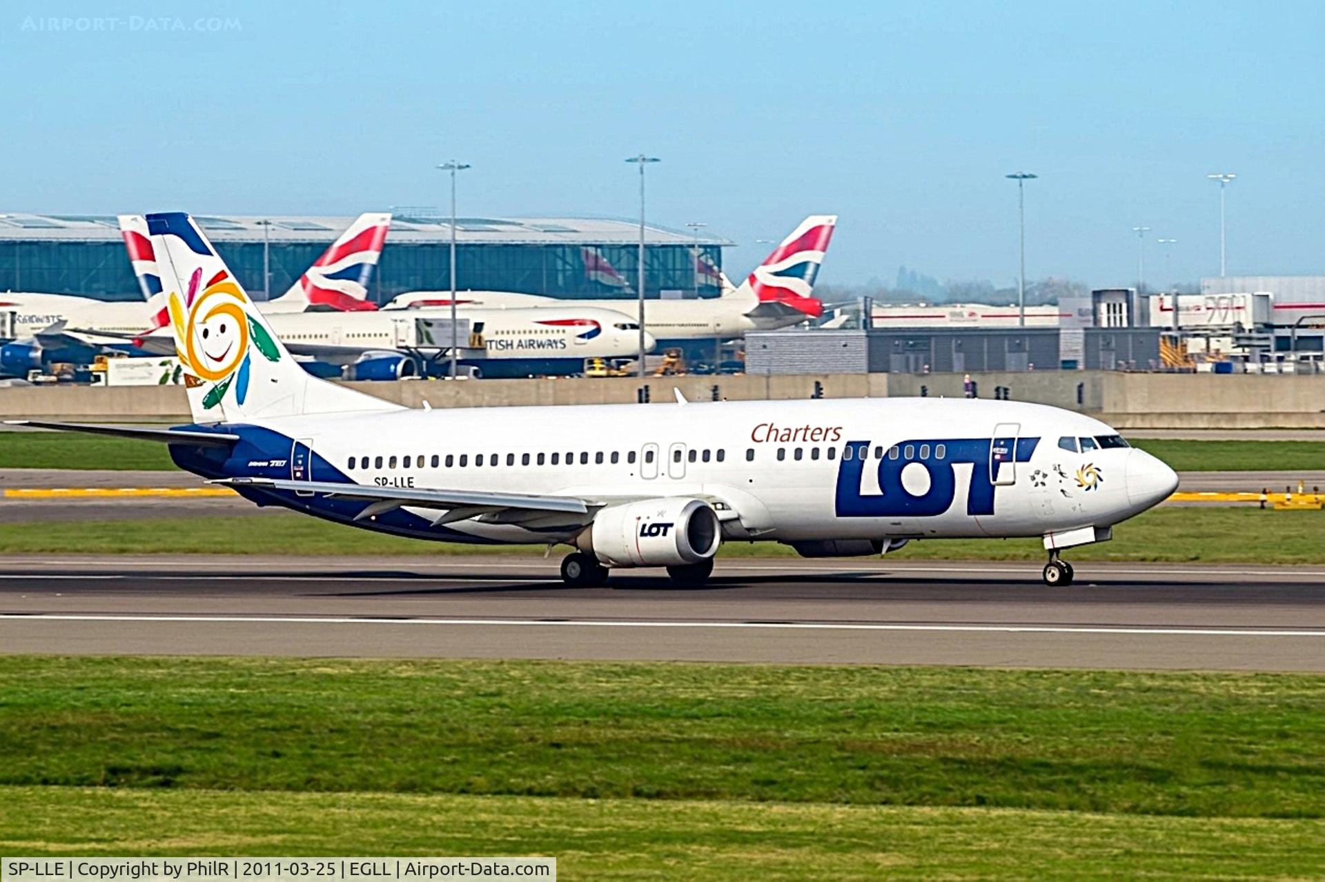 SP-LLE, 1996 Boeing 737-45D, c/n 27914 l/n 2804, SP-LLE 1996 B737-400 LOT LHR 
