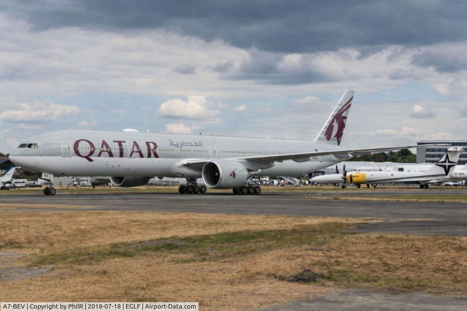 A7-BEV, 2018 Boeing 777-3DZ/ER, c/n 65303 l/n 1556, A7-BEV 2018 Boeing 777-300ER Qatar Airways FIA 