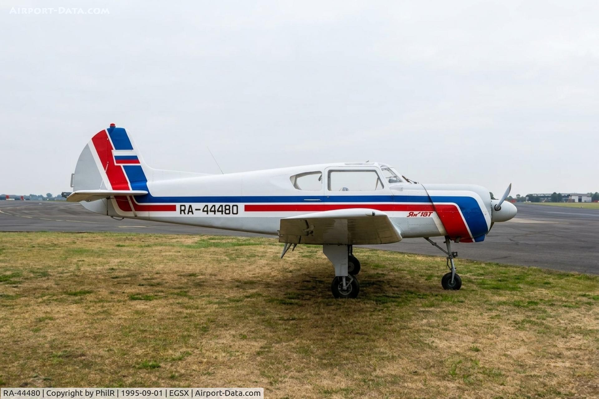 RA-44480, Mil Mi-8AMTS, c/n 59489611121, RA-44480 1994 Yak 18T North Weald 