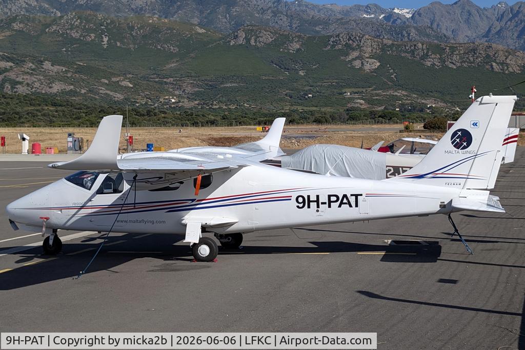 9H-PAT, 2011 Tecnam P-2006T, c/n 091, Parked