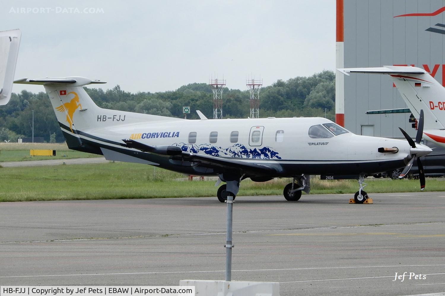 HB-FJJ, 2025 Pilatus PC-12/47E NGX, c/n 2454, At Antwerp Airport on 2026-06-15.