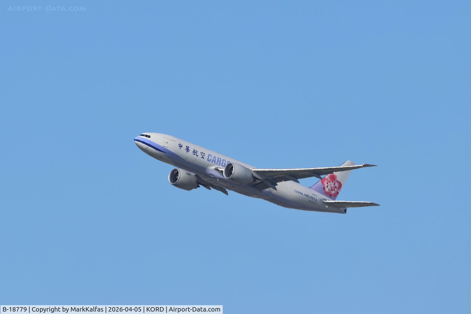 B-18779, 2025 Boeing 777-F, c/n 68060 l/n 1772, B77L China Airlines Boeing 777-F, B-18779 departing 28R KORD