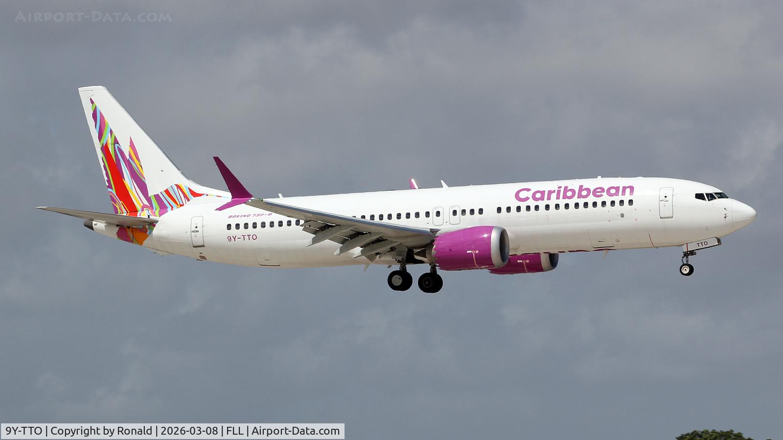 9Y-TTO, 2022 Boeing 737-8 MAX, c/n 63811 l/n 8238, at fll