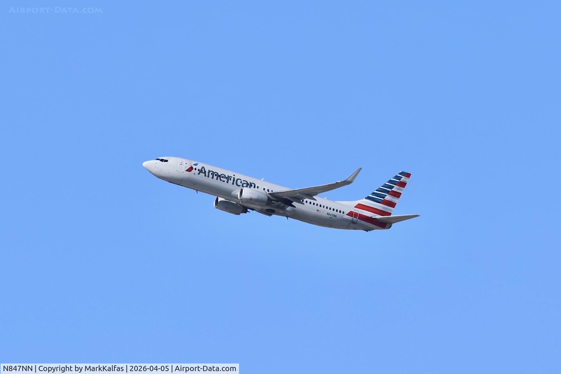 N847NN, 2010 Boeing 737-823, c/n 29575, B738 American Airlines Boeing 737-823 N847NN departing 28R KORD