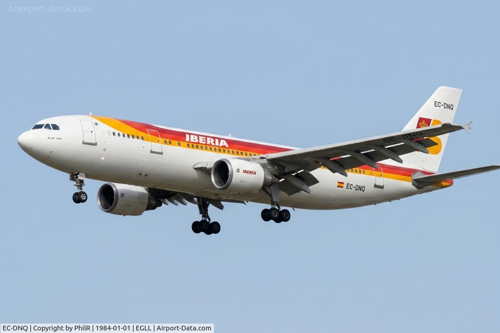 EC-DNQ, 1981 Airbus A300B4-120, c/n 156, EC-DNQ 1981 A300 B4 Iberia LHR 
