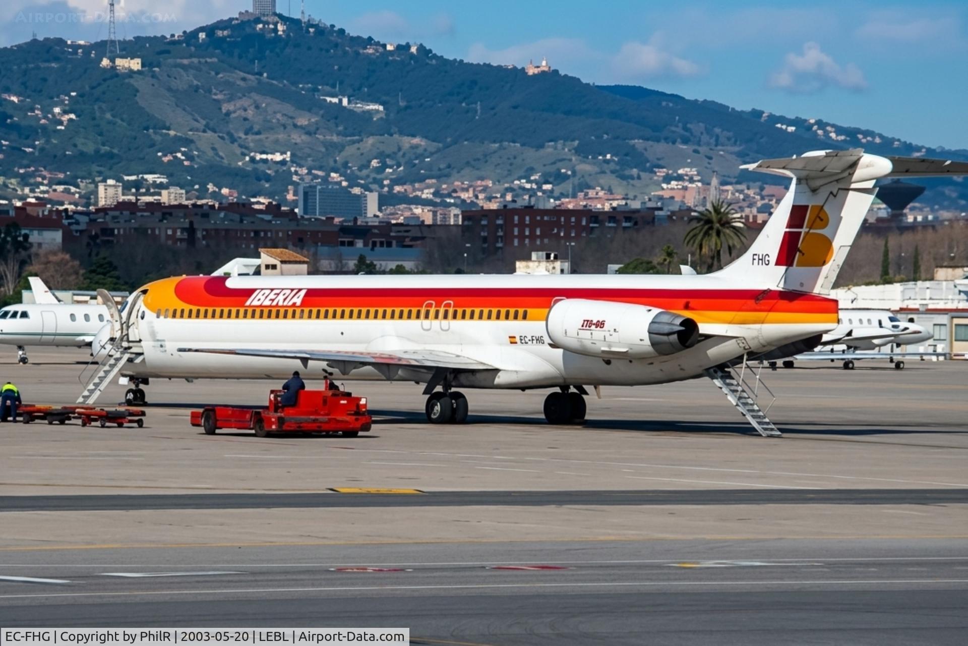 EC-FHG, 1991 McDonnell Douglas MD-88, c/n 53194 l/n 1911, EC-FHG 1991 MD-88 Iberia BCN 
