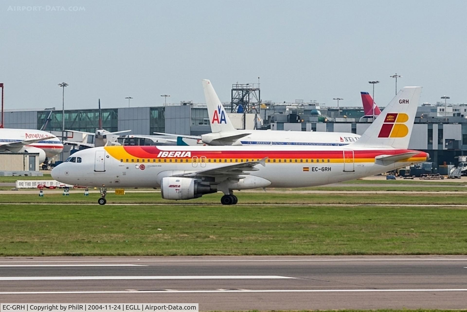 EC-GRH, 1990 Airbus A320-211, c/n 146, EC-GRH 2002 A320-200 Iberia LHR 
