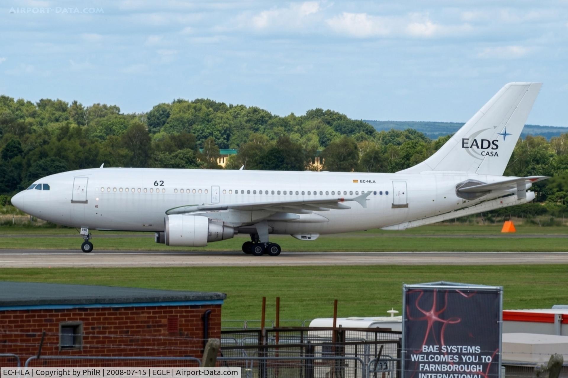 EC-HLA, Airbus A310-324/MRTT, c/n 489, EC-HLA 1988 EADS CASA B10 Tanker (A310-300) SBAC 

