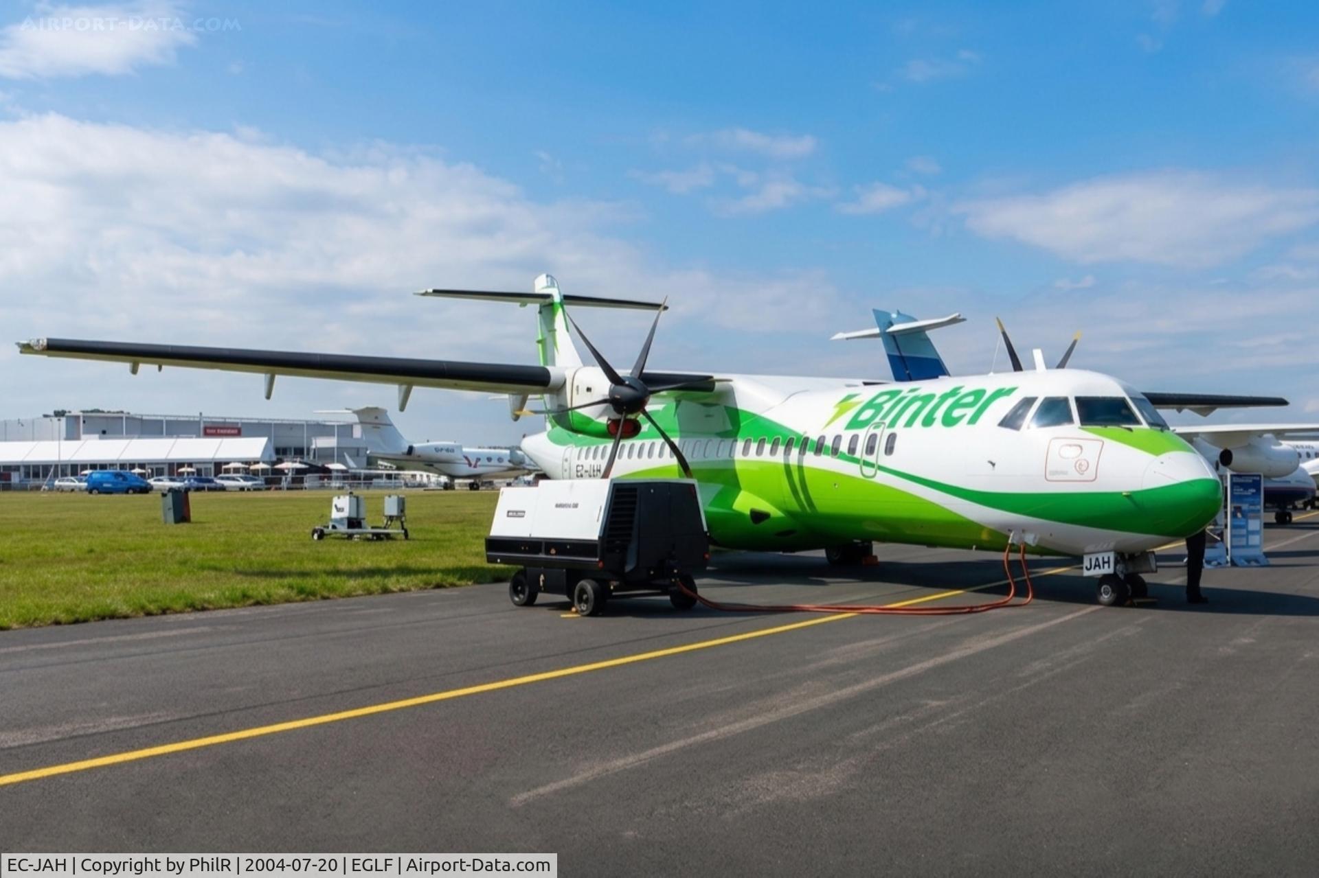EC-JAH, 2004 ATR 72-212A MPA, c/n 712, EC-JAH 2004 ATR72-200 Binter SBAC 