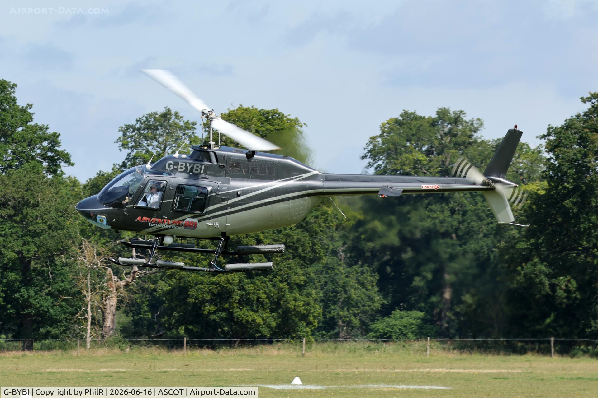 G-BYBI, 1992 Bell 206B JetRanger, c/n 3668, G-BYBI 1982 Bell 206B Jet Ranger lll Ascot Heliport 