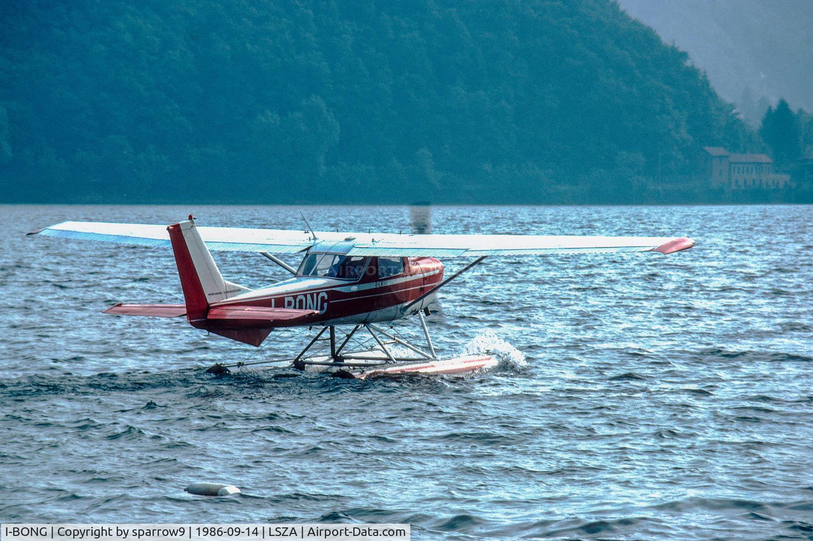 I-BONG, 1970 Reims  Cessna F150K, c/n F15000621, SPAS-Meeting Morcote, near Lugano, Scanned from a slide.