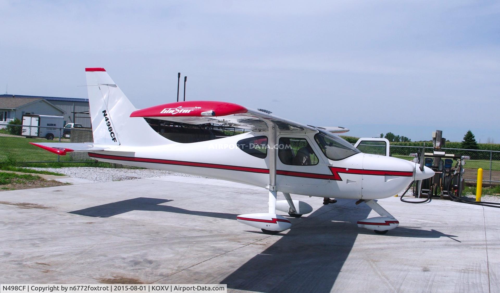 N498CF, 1998 Stoddard-Hamilton GS-1, c/n 5678, On the ramp in the fuel area