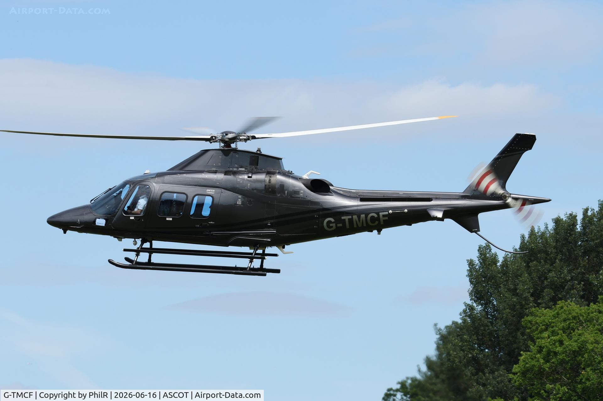 G-TMCF, 2024 AgustaWestland AW109, c/n 22748, G-TMCF 2024 Leonardo A109S Trekker Ascot Heliport 
