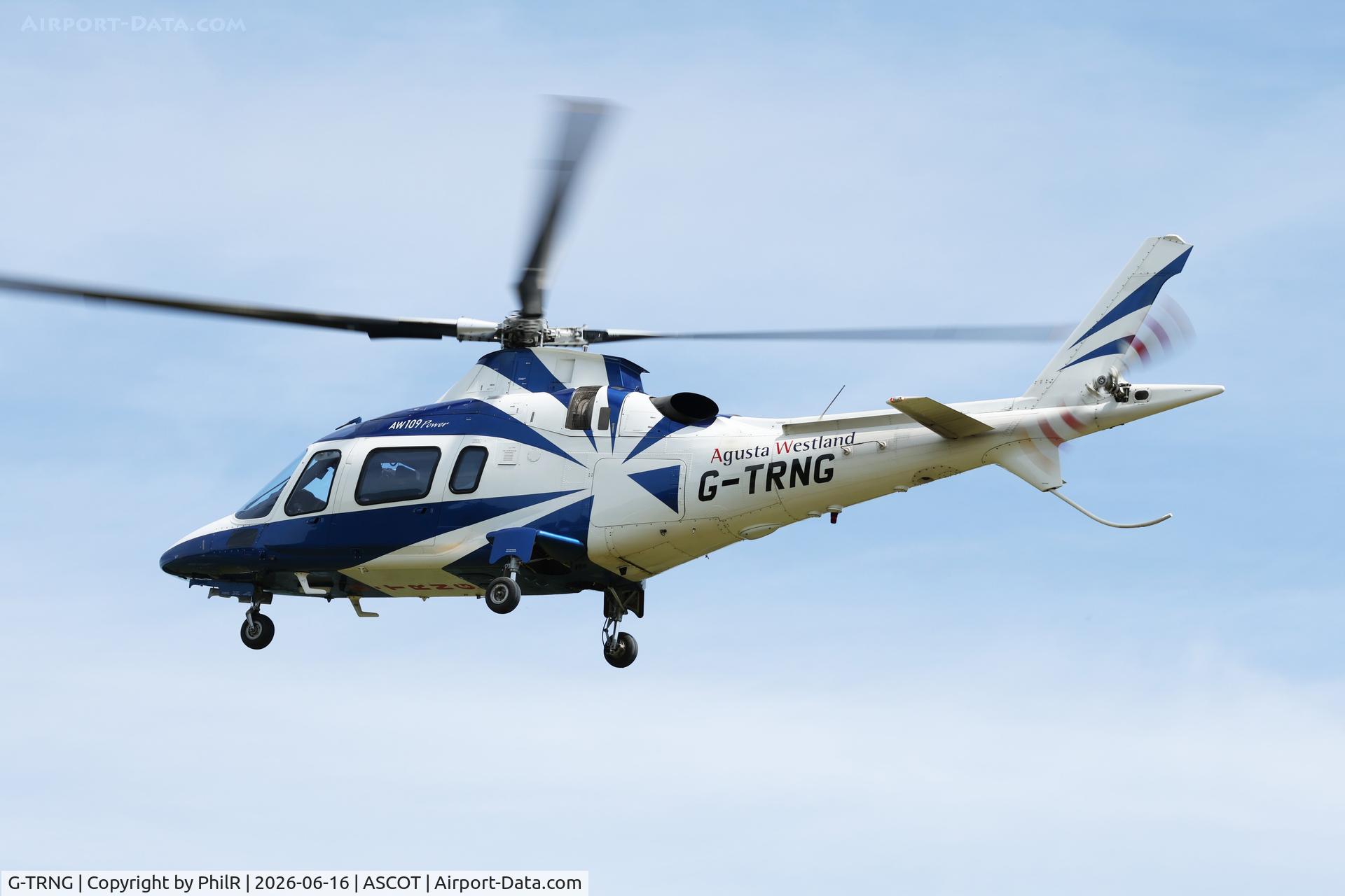 G-TRNG, 2002 Agusta A-109E Power, c/n 11156, G-TRNG 2002 Agusta A109E Ascot Heliport 