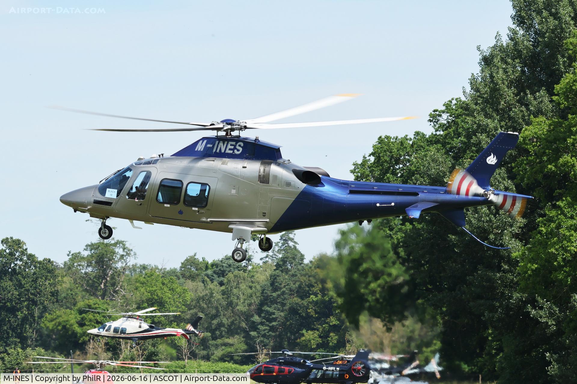 M-INES, 2012 AgustaWestland AW-109SP GrandNew, c/n 22282, M-INES 2012 Agusta Westland AW109SP Grand New Ascot Heliport 
