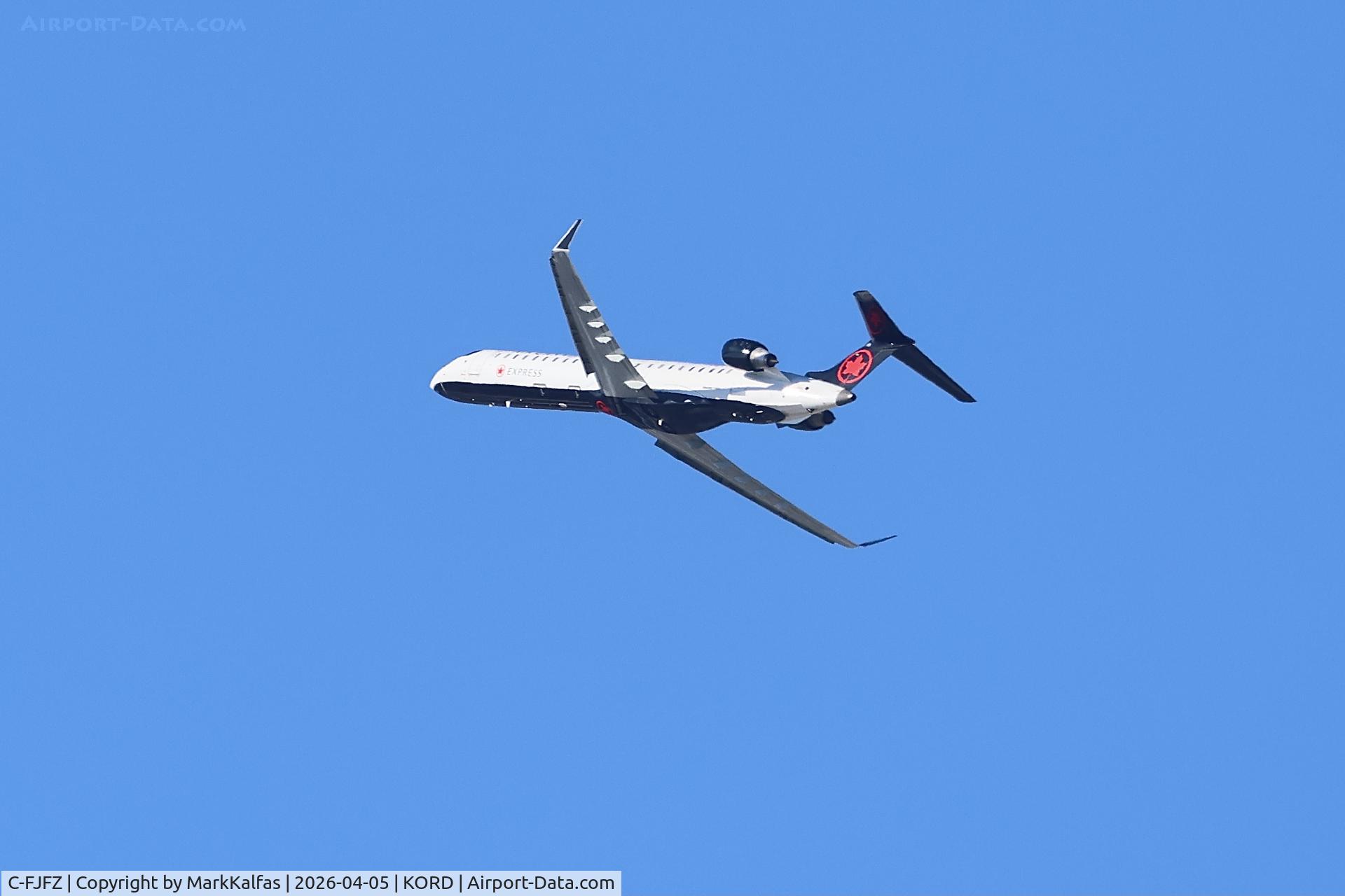 C-FJFZ, 2020 bombadier CRJ-900LR, c/n 15494, CRJ9 JAZZ / Air Canada Express CRJ-900LR C-FJFZ departing 27L KORD 	