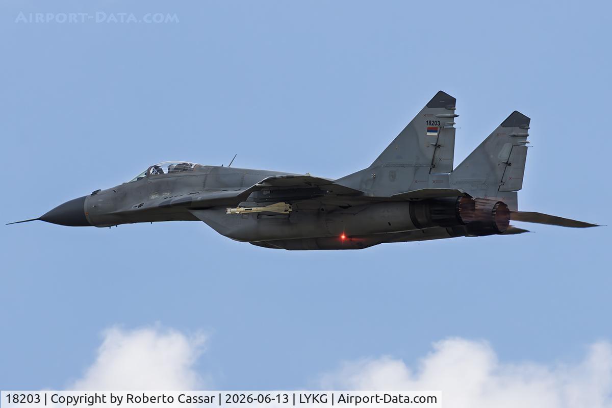 18203, 1989 Mikoyan-Gurevich MiG-29, c/n 2960728141, AeroMind 2026