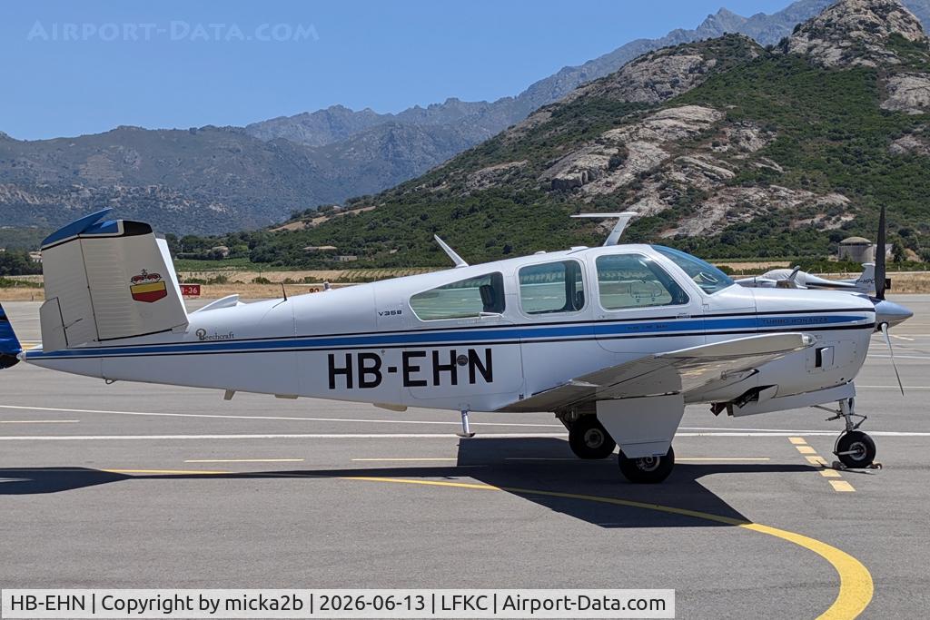 HB-EHN, 1970 Beech V35B Bonanza Bonanza, c/n D-9180, Parked