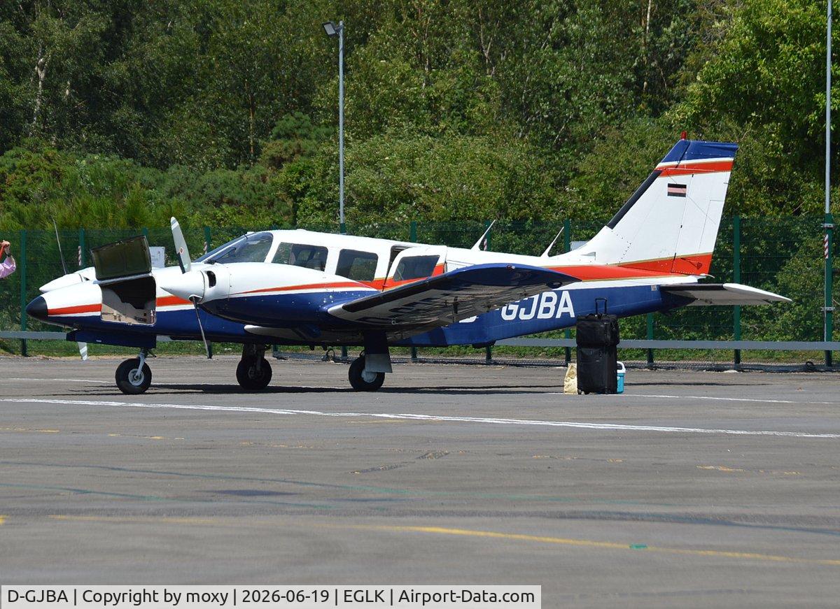 D-GJBA, 1980 Piper PA-34-200T Seneca II, c/n 34-8070116, Piper PA-34-200T Seneca II at Blackbushe.